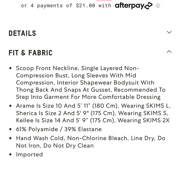 SKIMS Black Long Sleeve Dress - Picture 4 of 4